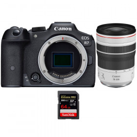 Canon EOS R7 + RF 70-200mm F4 L IS USM + 1 SanDisk 64GB Extreme PRO UHS-II SDXC 300 MB/s - Mirrorless APS-C camera-1