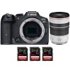 Canon EOS R7 + RF 70-200mm F4 L IS USM + 3 SanDisk 64GB Extreme PRO UHS-II SDXC 300 MB/s - Appareil Photo Hybride|MCZ DIRECT