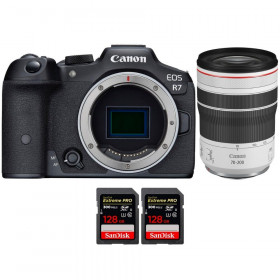 Canon EOS R7 + RF 70-200mm F4 L IS USM + 2 SanDisk 128GB Extreme PRO UHS-II SDXC 300 MB/s - Mirrorless APS-C camera-1