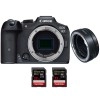 Canon EOS R7 + EF-EOS R + 2 SanDisk 32GB Extreme PRO UHS-II SDXC 300 MB/s - Appareil Photo Hybride|MCZ DIRECT