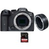 Canon EOS R7 + EF-EOS R + 1 SanDisk 64GB Extreme PRO UHS-II SDXC 300 MB/s - Photo Hybrid Camera|MCZ DIRECT