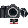 Canon EOS R7 + EF-EOS R + 2 SanDisk 64GB Extreme PRO UHS-II SDXC 300 MB/s - Appareil Photo Hybride|MCZ DIRECT