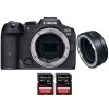 Canon EOS R7 + EF-EOS R + 2 SanDisk 64GB Extreme PRO UHS-II SDXC 300 MB/s - Appareil Photo Hybride|MCZ DIRECT