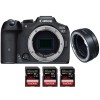 Canon EOS R7 + EF-EOS R + 3 SanDisk 128GB Extreme PRO UHS-II SDXC 300 MB/s - Appareil Photo Hybride|MCZ DIRECT