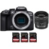 Canon EOS R10 + RF 35mm F1.8 IS Macro STM + 3 SanDisk 128GB Extreme PRO UHS-II SDXC 300 MB/s - Cámara evil APS-C|MCZ DIRECT