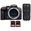 Canon EOS R10 + RF 100-400mm F5.6-8 IS USM + 2 SanDisk 64GB Extreme PRO UHS-II SDXC 300 MB/s - Cámara evil APS-C|MCZ DIRECT