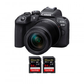 Canon EOS R10 + RF-S 18-150mm F4.5-6.3 IS STM + 2 SanDisk 64GB Extreme PRO UHS-II SDXC 300 MB/s-1