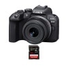 Canon EOS R10 + RF-S 18-45mm F4.5-6.3 IS STM + 1 SanDisk 32GB Extreme PRO UHS-II SDXC 300 MB/s - Appareil Photo Hybride APS-C|MCZ DIRECT