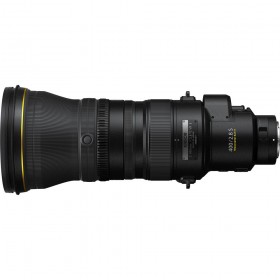 Nikon Z 400mm F2.8 TC VR S objectif photo vu de côté avec éléments de commande visibles