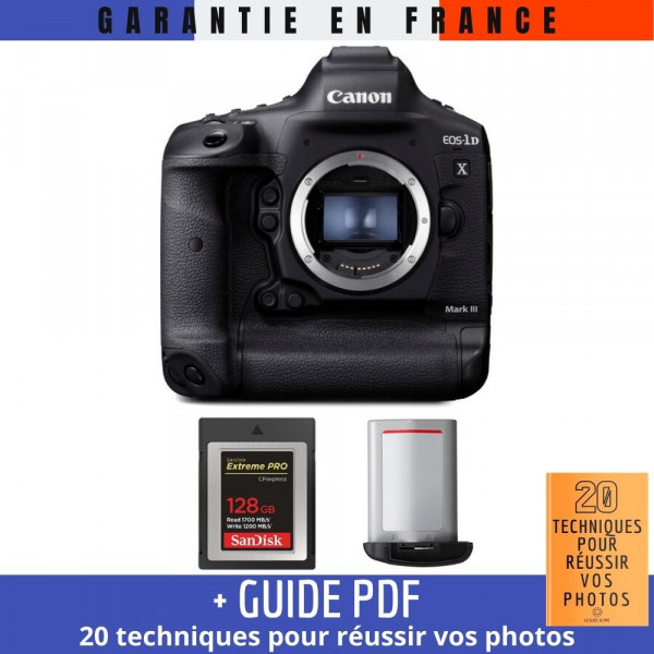 Canon 1DX Mark III + SanDisk 128GB Extreme PRO CFexpress Type B + Canon LP-E19 - Appareil photo Reflex Professionnel-2