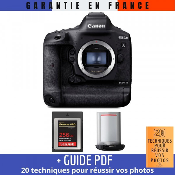 Canon 1DX Mark III + SanDisk 256GB Extreme PRO CFexpress Type B + Canon LP-E19 - Appareil photo Reflex Professionnel-2