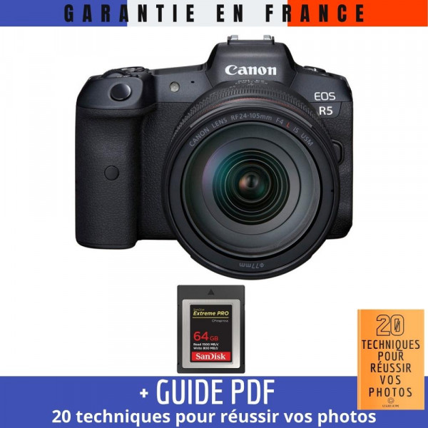 Canon R5 + RF 24-105mm F4L IS USM + SanDisk 64GB Extreme PRO CFexpress Type B - Appareil Photo Professionnel-2