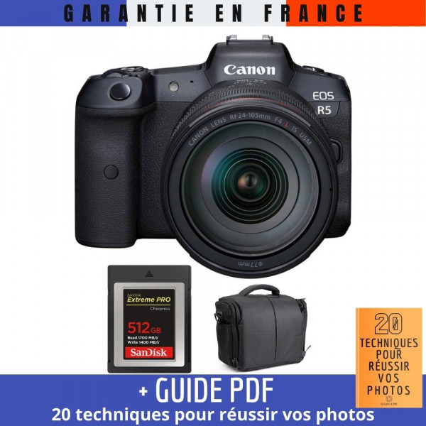 Canon EOS R5 + RF 24-105mm f/4L IS USM + SanDisk 512GB Extreme PRO CFexpress Type B + Bag-2