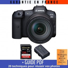Canon EOS R5 + RF 24-105mm f/4L IS USM + SanDisk 128GB Extreme PRO UHS-II SDXC 300 MB/s + Canon LP-E6NH - Accesorio incluido 2