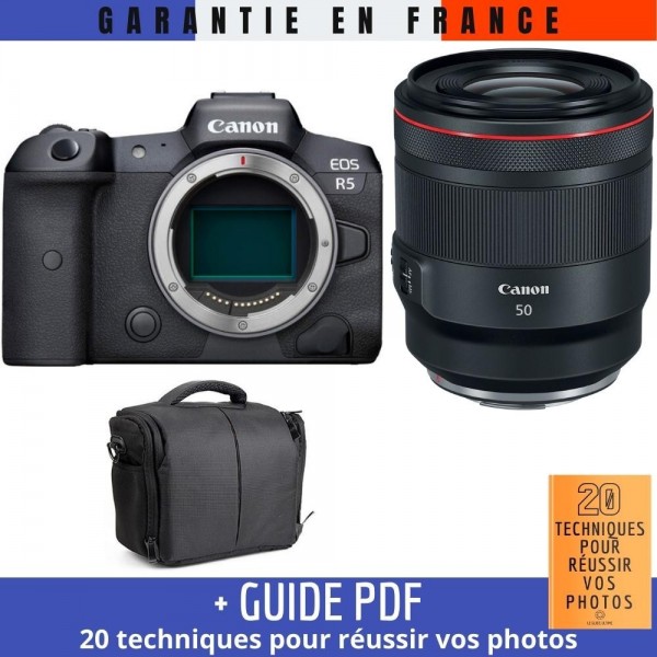 Canon EOS R5 + RF 50mm f/1.2L USM + Bag|MCZ DIRECT