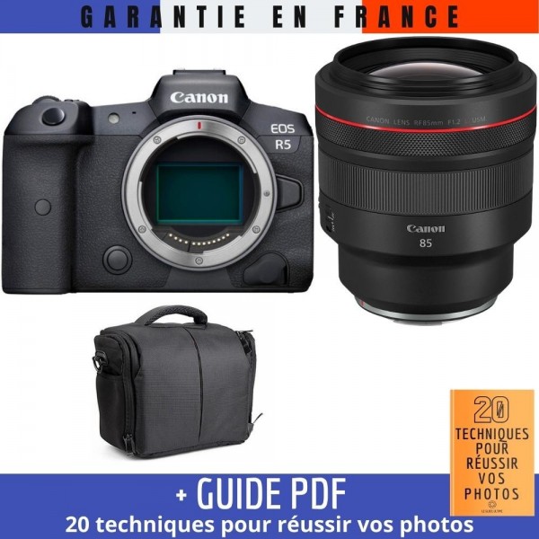 Canon EOS R5 + RF 85mm f/1.2L USM + Bag|MCZ DIRECT