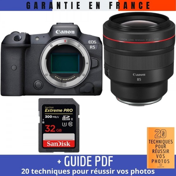 Canon R5 + RF 85mm F1.2L USM + SanDisk 32GB Extreme PRO UHS-II SDXC 300 MB/s - Appareil Photo Professionnel-2