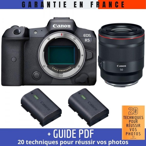Canon EOS R5 + RF 50mm f/1.2L USM + 2 Canon LP-E6NH Canon Canon EOS R5 €4,209.00 MCZ DIRECT