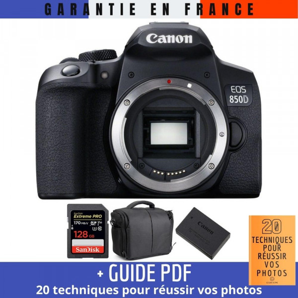 Canon EOS 850D Body + SanDisk 128GB Extreme UHS-I SDXC 170 MB/s + Canon LP-E17 + Camera Bag-2