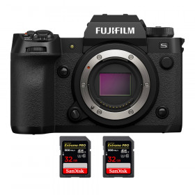 Fujifilm X-H2S + 2 SanDisk 32GB Extreme PRO UHS-II SDXC 300 MB/s - Appareil Photo APS-C-1