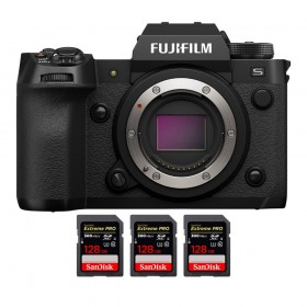 Fujifilm X-H2S + 3 SanDisk Extreme PRO UHS-II SDXC de 128 GB a 300 MB/s - Dispositivo fotográfico APS-C-1