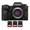 Fujifilm X-H2S + 3 SanDisk 128 GB Extreme PRO UHS-II SDXC 300 MB/s - Dispositivo fotográfico APS-C|MCZ DIRECT