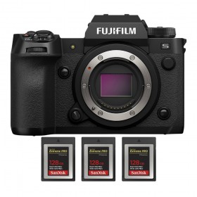 Fujifilm X-H2S + 3 SanDisk 128 GB Extreme PRO CFexpress Tipo B - Dispositivo fotográfico APS-C-1