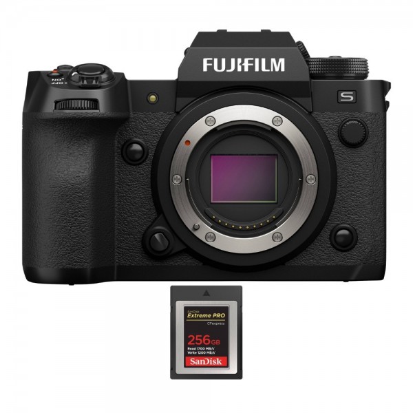 Fujifilm X-H2S + 1 SanDisk 256GB Extreme PRO CFexpress Type B|MCZ DIRECT