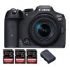 Canon EOS R7 + RF-S 18-150mm STM + 3 SanDisk 64GB Extreme PRO UHS-II SDXC 300 MB/s + 1 Canon LP-E6NH - Appareil Photo Hybride|MCZ DIRECT