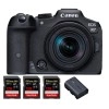Canon EOS R7 + RF-S 18-150mm STM + 3 SanDisk 128GB Extreme PRO UHS-II SDXC 300 MB/s + 1 Canon LP-E6NH - Appareil Photo Hybride|MCZ DIRECT