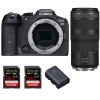 Canon EOS R7 + RF 100-400mm IS + 2 SanDisk 128GB Extreme PRO UHS-II SDXC 300 MB/s + 1 Canon LP-E6NH - Appareil Photo Hybride|MCZ DIRECT
