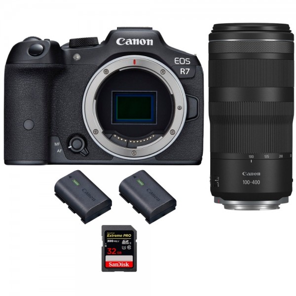 Canon EOS R7 + RF 100-400mm IS + 1 SanDisk 32GB Extreme PRO UHS-II SDXC 300 MB/s + 2 Canon LP-E6NH|MCZ DIRECT