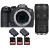Canon EOS R7 + RF 100-400mm IS + 3 SanDisk 32GB Extreme PRO UHS-II SDXC 300 MB/s + 2 Canon LP-E6NH - Appareil Photo Hybride|MCZ DIRECT