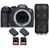 Canon EOS R7 + RF 100-400mm IS + 2 SanDisk 64GB Extreme PRO UHS-II SDXC 300 MB/s + 2 Canon LP-E6NH - Appareil Photo Hybride|MCZ DIRECT