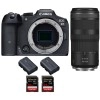 Canon EOS R7 + RF 100-400mm IS + 2 SanDisk 64GB Extreme PRO UHS-II SDXC 300 MB/s + 2 Canon LP-E6NH - Appareil Photo Hybride|MCZ DIRECT
