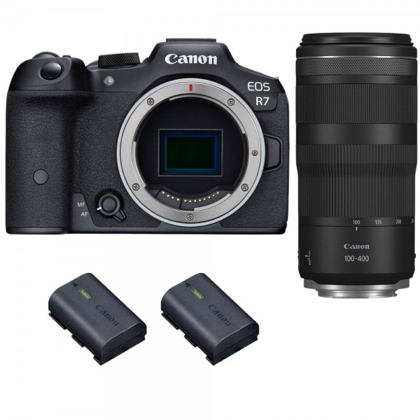 Canon EOS R7 + RF 100-400mm IS + 2 Canon LP-E6NH - Cámara mirrorless|MCZ DIRECT