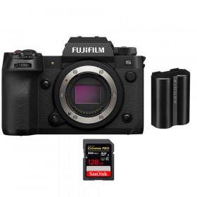 Fujifilm X-H2S + 1 SanDisk 128GB Extreme PRO UHS-II SDXC 300 MB/s + 1 Fujifilm NP-W235 - Appareil Photo APS-C-1