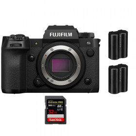 Fujifilm X-H2S + 1 SanDisk 32GB Extreme PRO UHS-II SDXC 300 MB/s + 2 Fujifilm NP-W235 - Appareil Photo APS-C-1