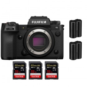 Fujifilm X-H2S + 3 SanDisk 32GB Extreme PRO UHS-II SDXC 300 MB/s + 2 Fujifilm NP-W235 - Dispositivo fotográfico APS-C-1