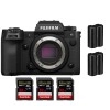 Fujifilm X-H2S + 3 SanDisk 32GB Extreme PRO UHS-II SDXC 300 MB/s + 2 Fujifilm NP-W235 - Dispositivo fotográfico APS-C|MCZ DIRECT