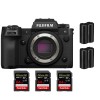 Fujifilm X-H2S + 3 SanDisk 64GB Extreme PRO UHS-II SDXC 300 MB/s + 2 Fujifilm NP-W235 - Dispositivo fotográfico APS-C|MCZ DIRECT