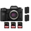 Fujifilm X-H2S + 3 SanDisk 64GB Extreme PRO UHS-II SDXC 300 MB/s + 2 Fujifilm NP-W235 - Dispositivo fotográfico APS-C|MCZ DIRECT