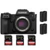 Fujifilm X-H2S + 3 SanDisk 128GB Extreme PRO UHS-II SDXC 300 MB/s + 2 Fujifilm NP-W235 - Appareil Photo APS-C|MCZ DIRECT