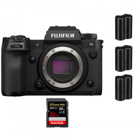 Fujifilm X-H2S + 1 SanDisk 32GB Extreme PRO UHS-II SDXC 300 MB/s + 3 Fujifilm NP-W235 - Cámara APS-C-1