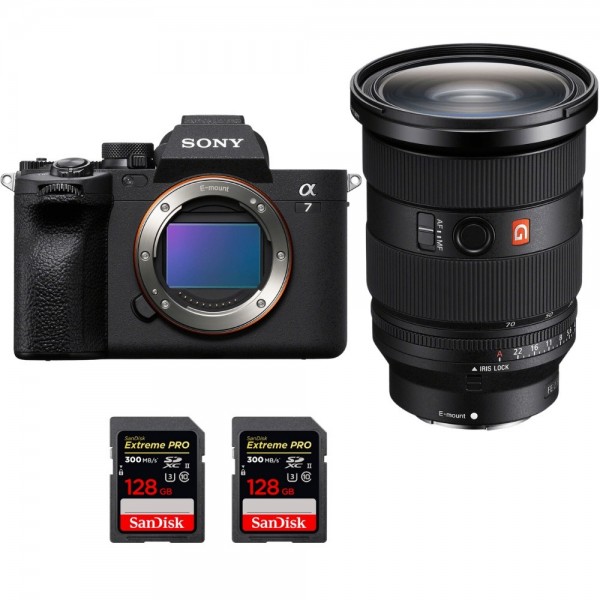 Sony Alpha 7 IV + FE 24-70mm f/2.8 GM II + 2 SanDisk 128GB Extreme PRO UHS-II SDXC 300 MB/s - Appareil Photo Hybride Sony APPAREIL PHOTO HYBRIDE 3 627,00 € MCZ DIRECT