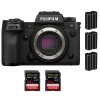 Fujifilm X-H2S + 2 SanDisk 64GB Extreme PRO UHS-II SDXC 300 MB/s + 3 Fujifilm NP-W235 - Dispositivo fotográfico APS-C|MCZ DIRECT