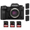 Fujifilm X-H2S + 3 SanDisk 64GB Extreme PRO UHS-II SDXC 300 MB/s + 3 Fujifilm NP-W235 - Dispositivo fotográfico APS-C|MCZ DIRECT Fujifilm X-H2S + 3 SanDisk 64GB Extreme PRO UHS-II SDXC 300 MB/s + 3 Fujifilm NP-W235 - Dispositivo fotográfico APS-C|MCZ DIRECT