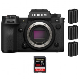 Fujifilm X-H2S + 1 SanDisk 128 GB Extreme PRO UHS-II SDXC 300 MB/s + 3 Fujifilm NP-W235 - Dispositivo fotográfico APS-C-1