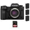 Fujifilm X-H2S + 1 SanDisk 128GB Extreme PRO UHS-II SDXC 300 MB/s + 3 Fujifilm NP-W235 - Appareil Photo APS-C|MCZ DIRECT