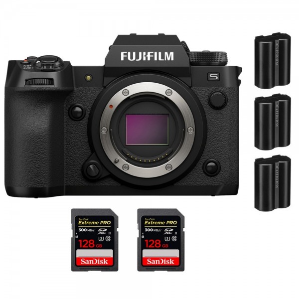 Fujifilm X-H2S + 2 SanDisk 128GB Extreme PRO UHS-II SDXC 300 MB/s + 3 Fujifilm NP-W235|MCZ DIRECT